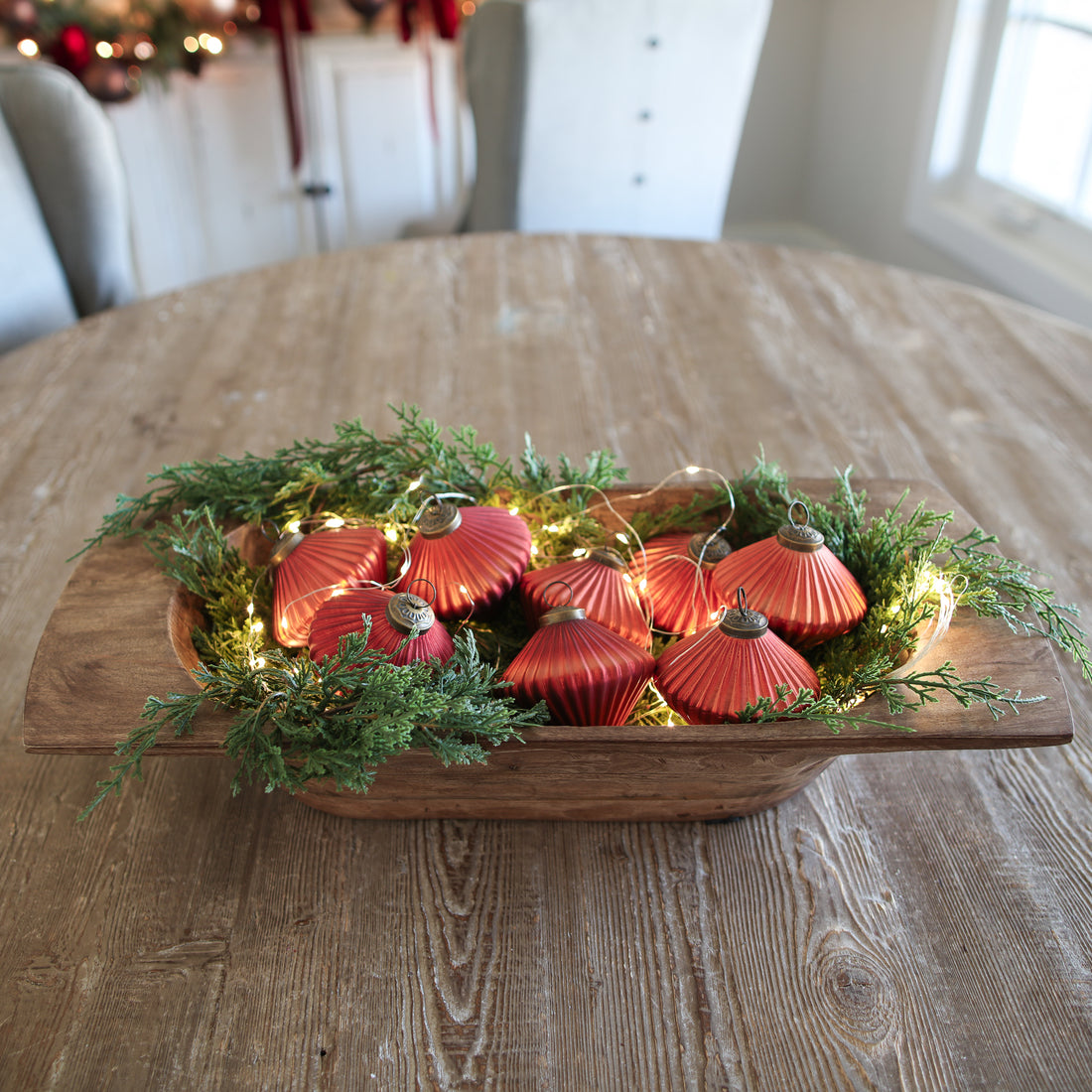 Brown Wooden Dough Bowls