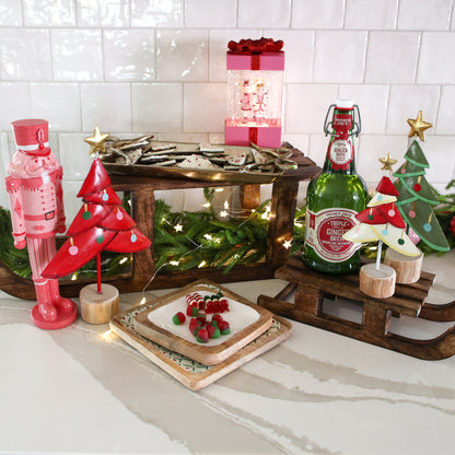Set of 3 Wooden Sled Risers