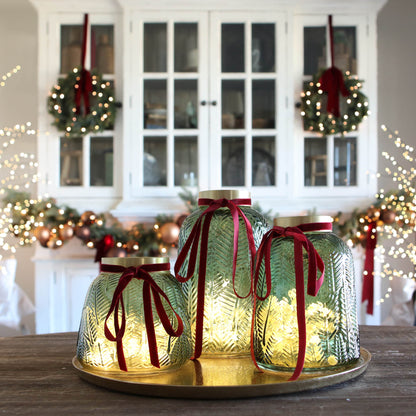 Glowing Emerald Centerpiece