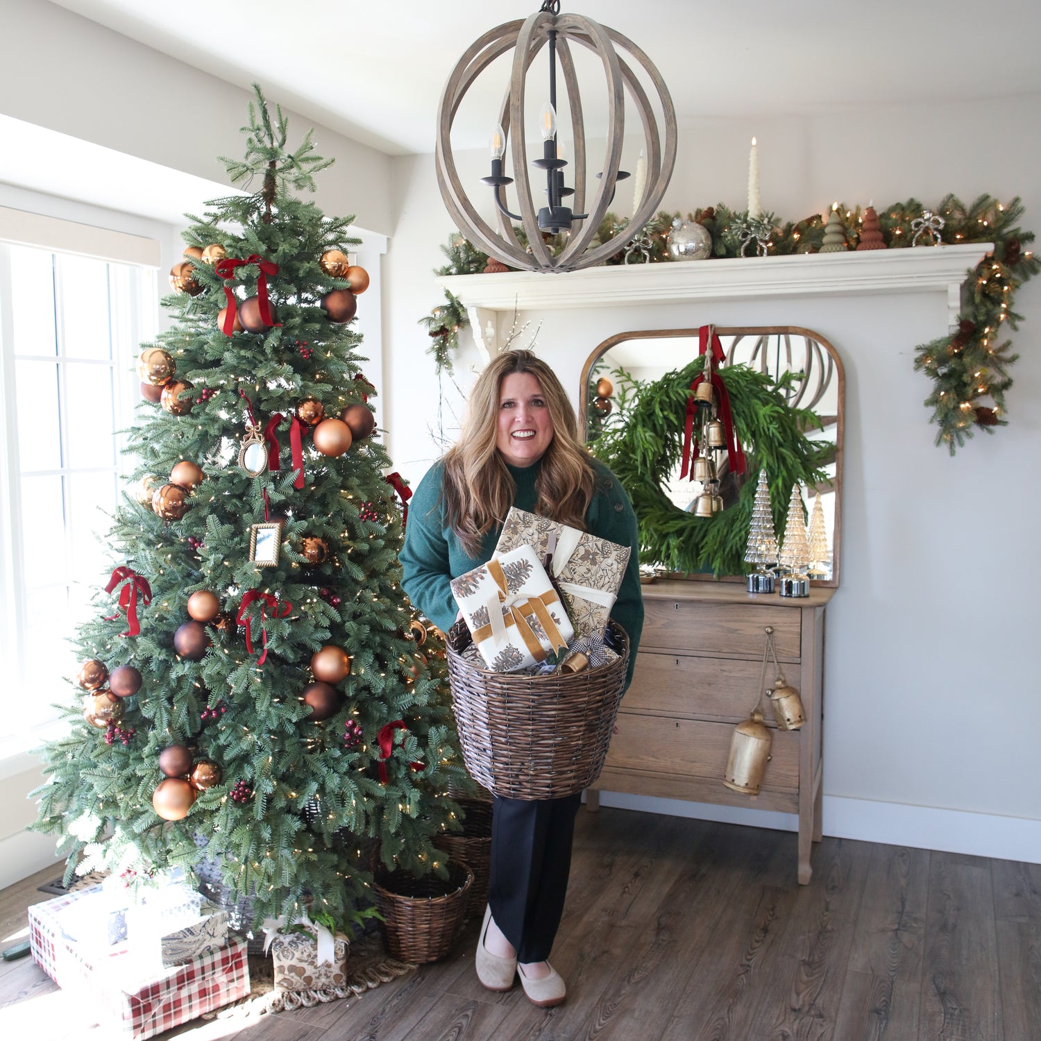 Set of 3 Brown Willow Baskets
