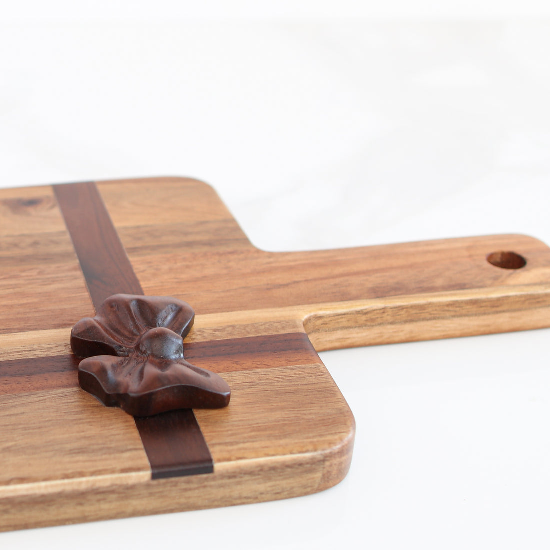 Rectangle Acacia Board with Bow