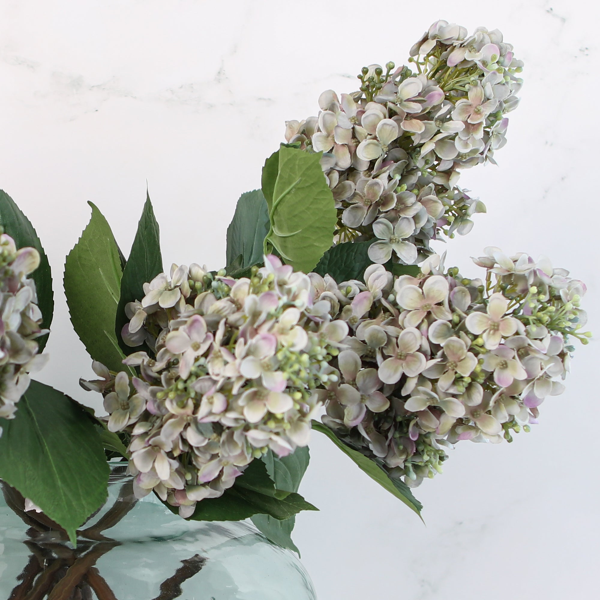 34" Lavender Hydrangea Stem - Interior Delights