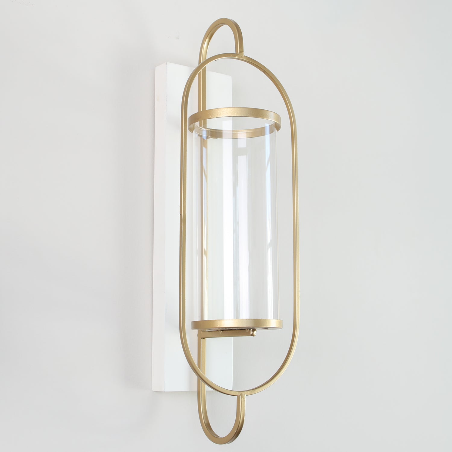 White and Gold Wall Sconce - Interior Delights