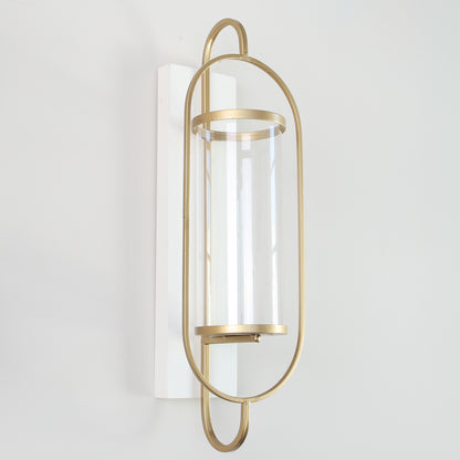 White and Gold Wall Sconce - Interior Delights