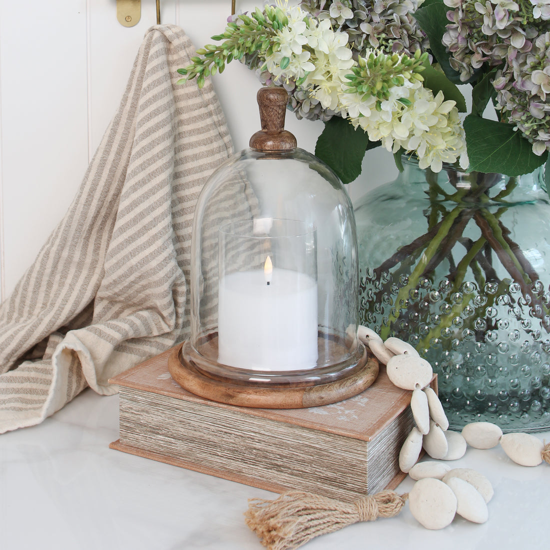 Glass and Wood Cloche - Interior Delights