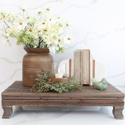 Wooden Footed Risers, Set of 2