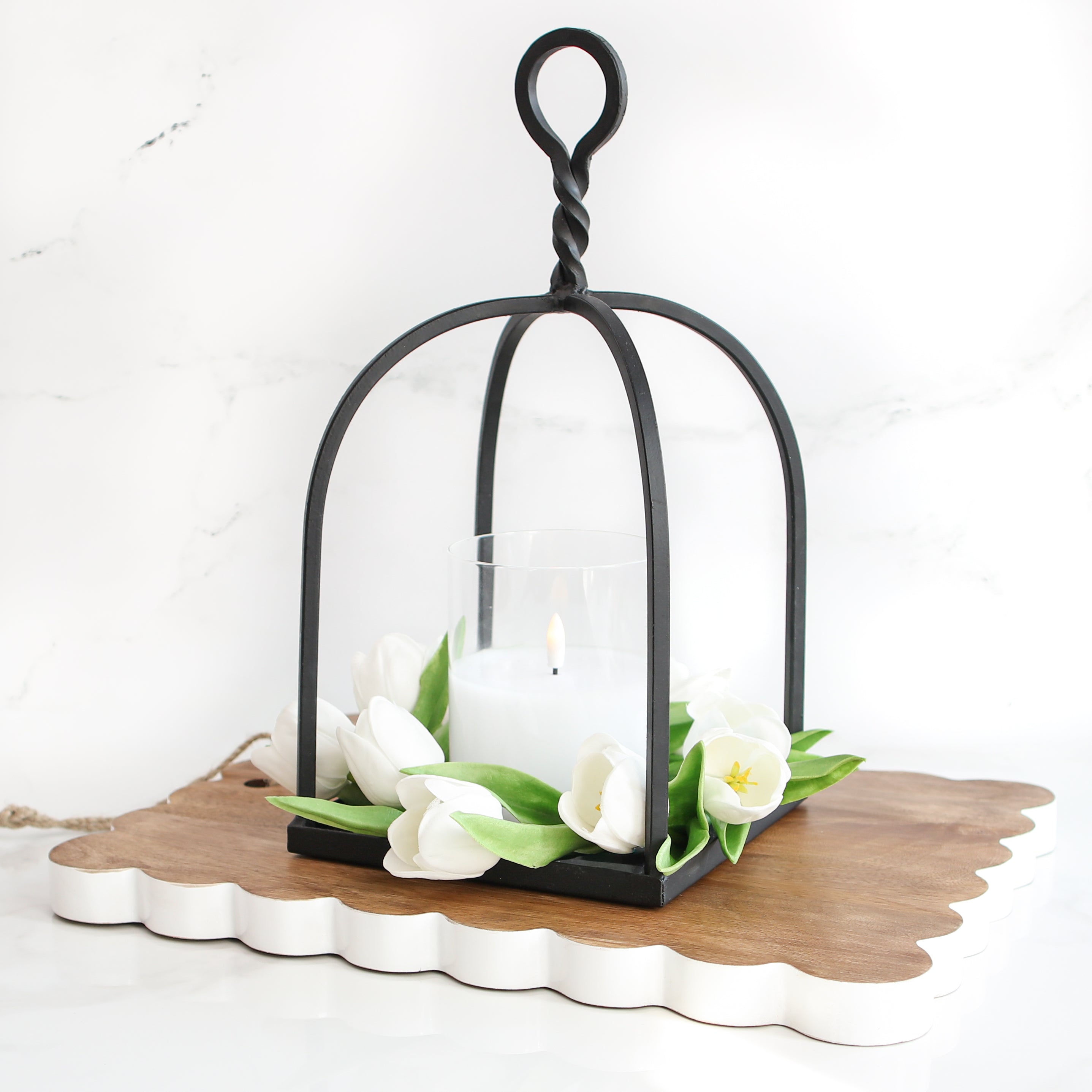Twisted Top Lantern - Interior Delights