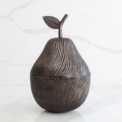 Antique Bronze Pear Jar - Interior Delights