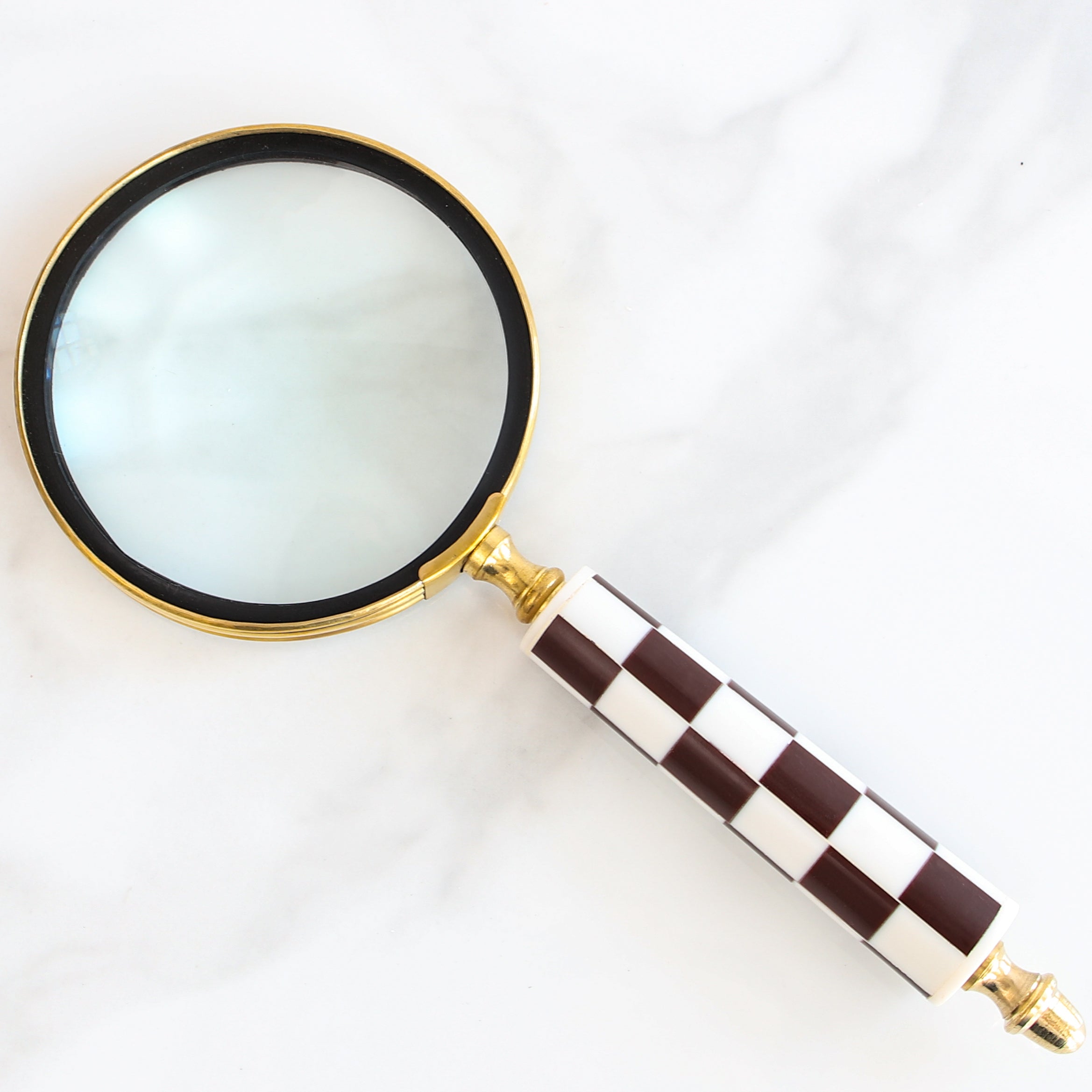 Check Handle Magnifying Glass - Interior Delights