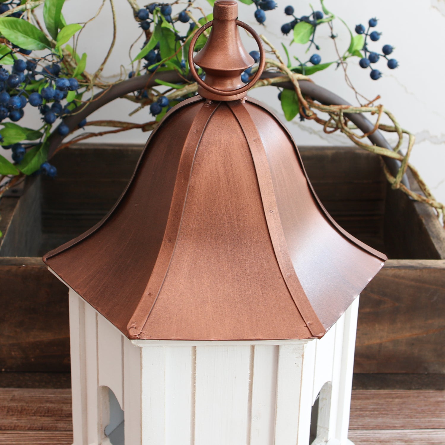 Copper Roofed Bird House