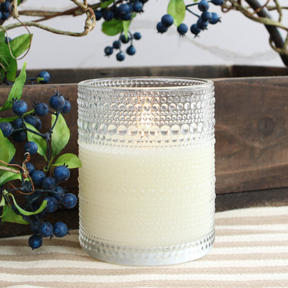 4" x 5" Hobnail Flameless Candle - Interior Delights