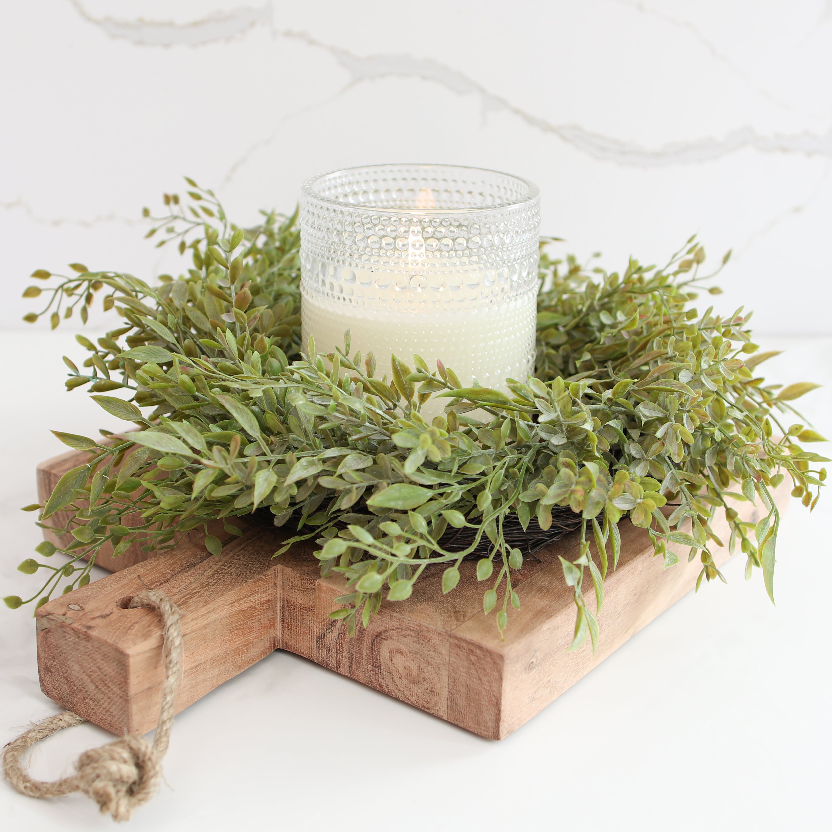 4" x 5" Hobnail Flameless Candle - Interior Delights