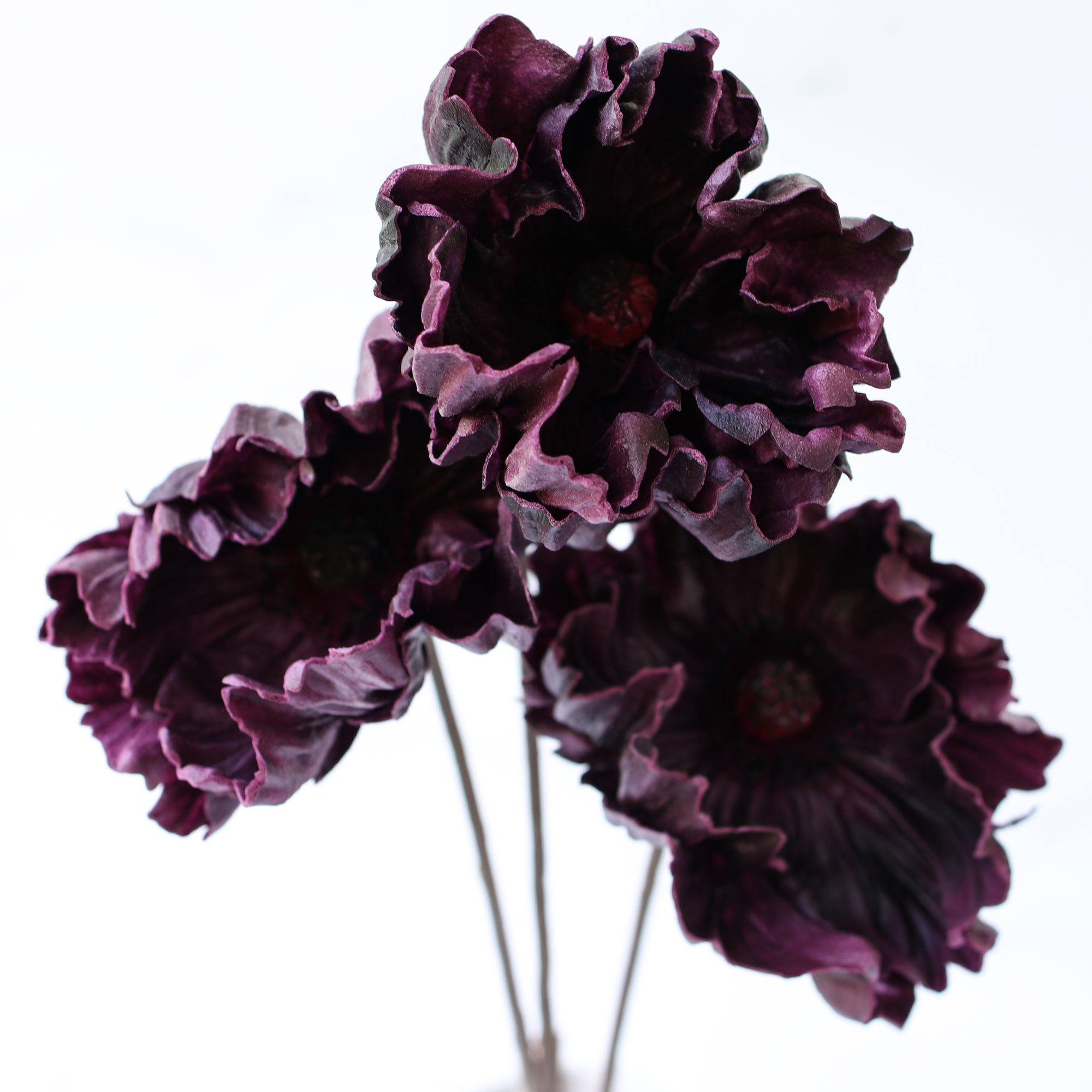 29" Real Touch Poppy, Dark Purple