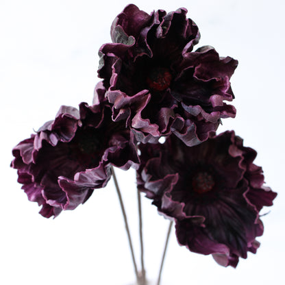 29" Real Touch Poppy, Dark Purple