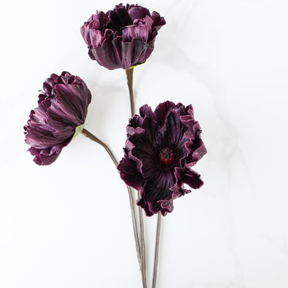 29" Real Touch Poppy, Dark Purple