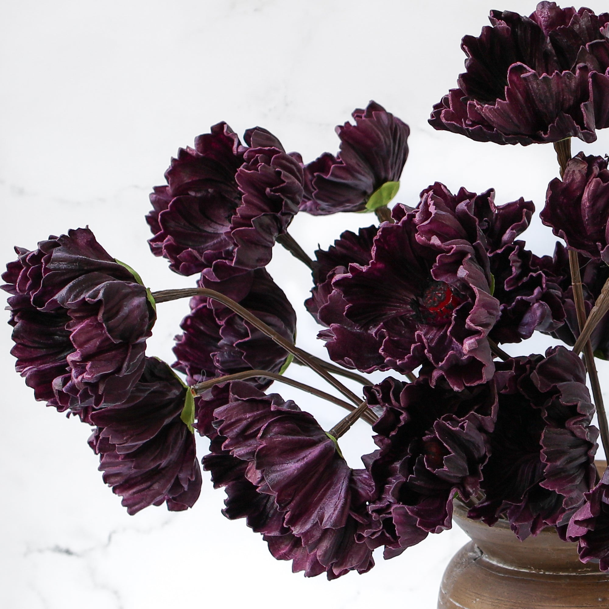 29" Real Touch Poppy, Dark Purple