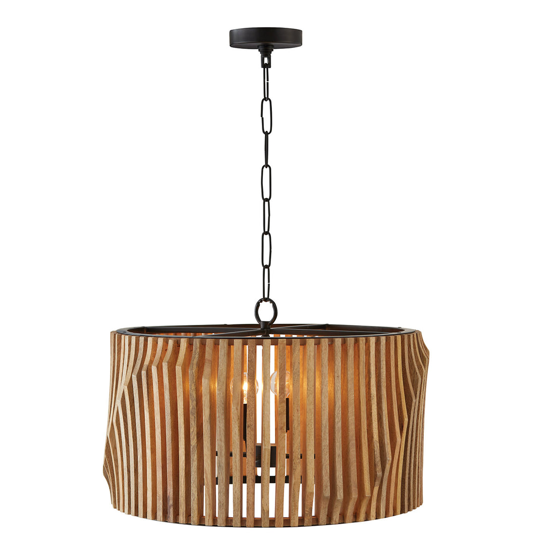 Monica - Small Wood 4 Light Pendant Chandelier