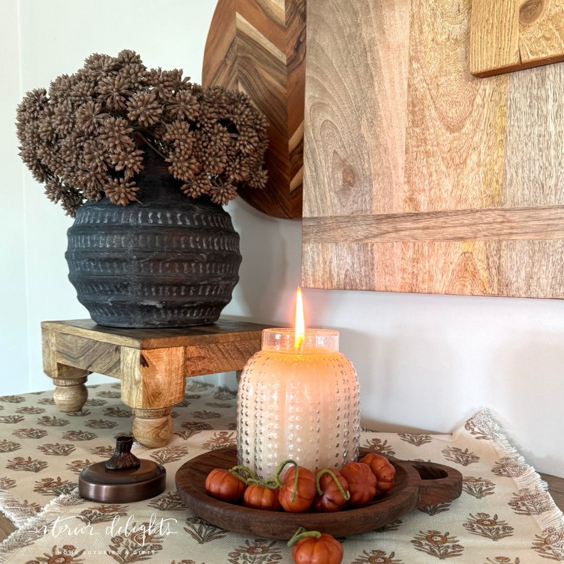 Round Wooden Trivet - Set of 2, highlighting the unique bowl shape and elegant craftsmanship of these wooden trays.