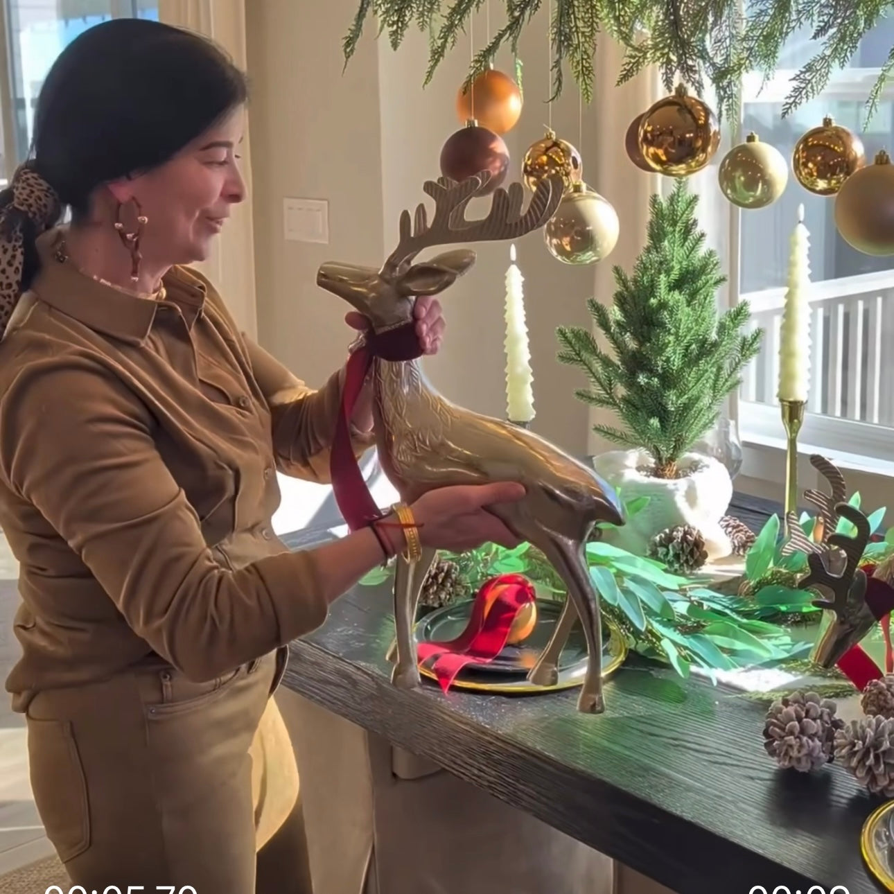 20&quot; Tall Antique Gold Reindeer-Each Sold Separately