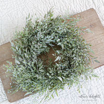 12” Mixed Sage Candle Ring