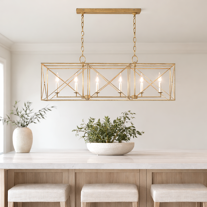 Stephanie - 6 Light Island Chandelier - Interior Delights