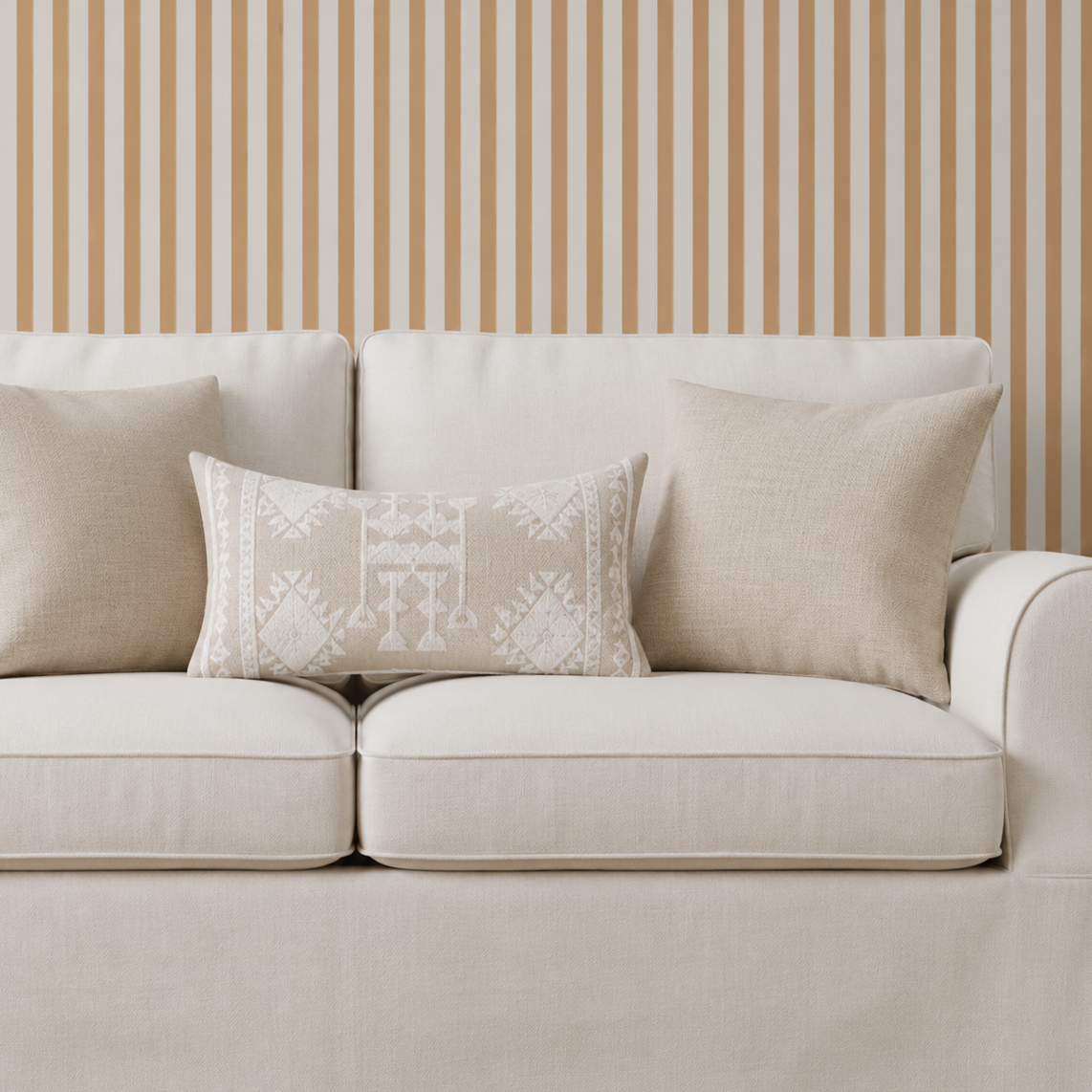 Set of 2 - Lumbar Pillow 14" x 26" Decorative Accent Pillow - Interior Delights