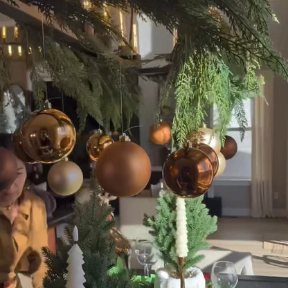 VOLUME BUY 4&quot; Espresso Shatterproof Ornaments Set of 24