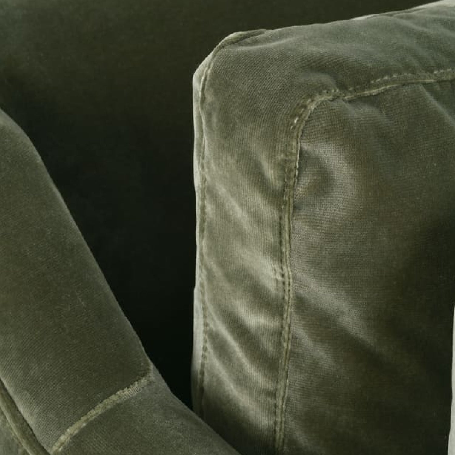 90&quot; Green Velvet Sofa