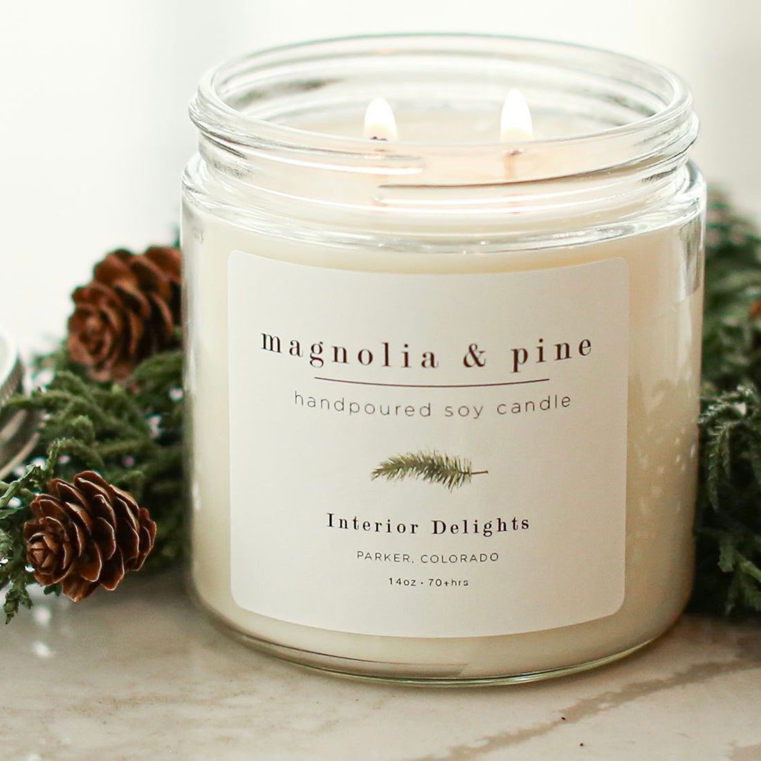 14oz Magnolia and Pine Candle
