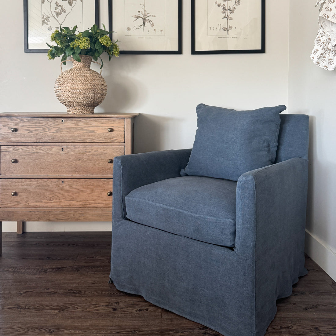Sarah - Slipcovered Chair - Interior Delights