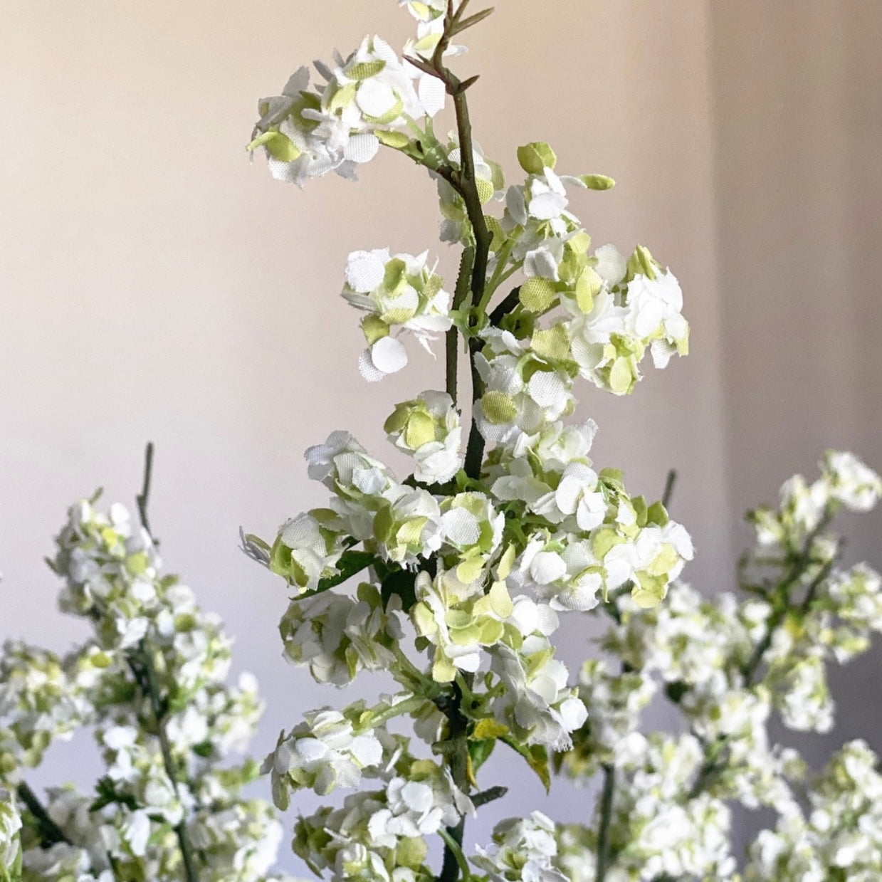 Set of 6 Cream Wild Blossom Spray - 34&quot; tall, a beautiful addition for your interior design needs.