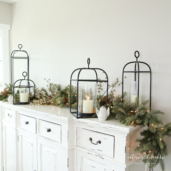 9ft (Countertop-Mantel) Garland Pre Lit-Warm Lights