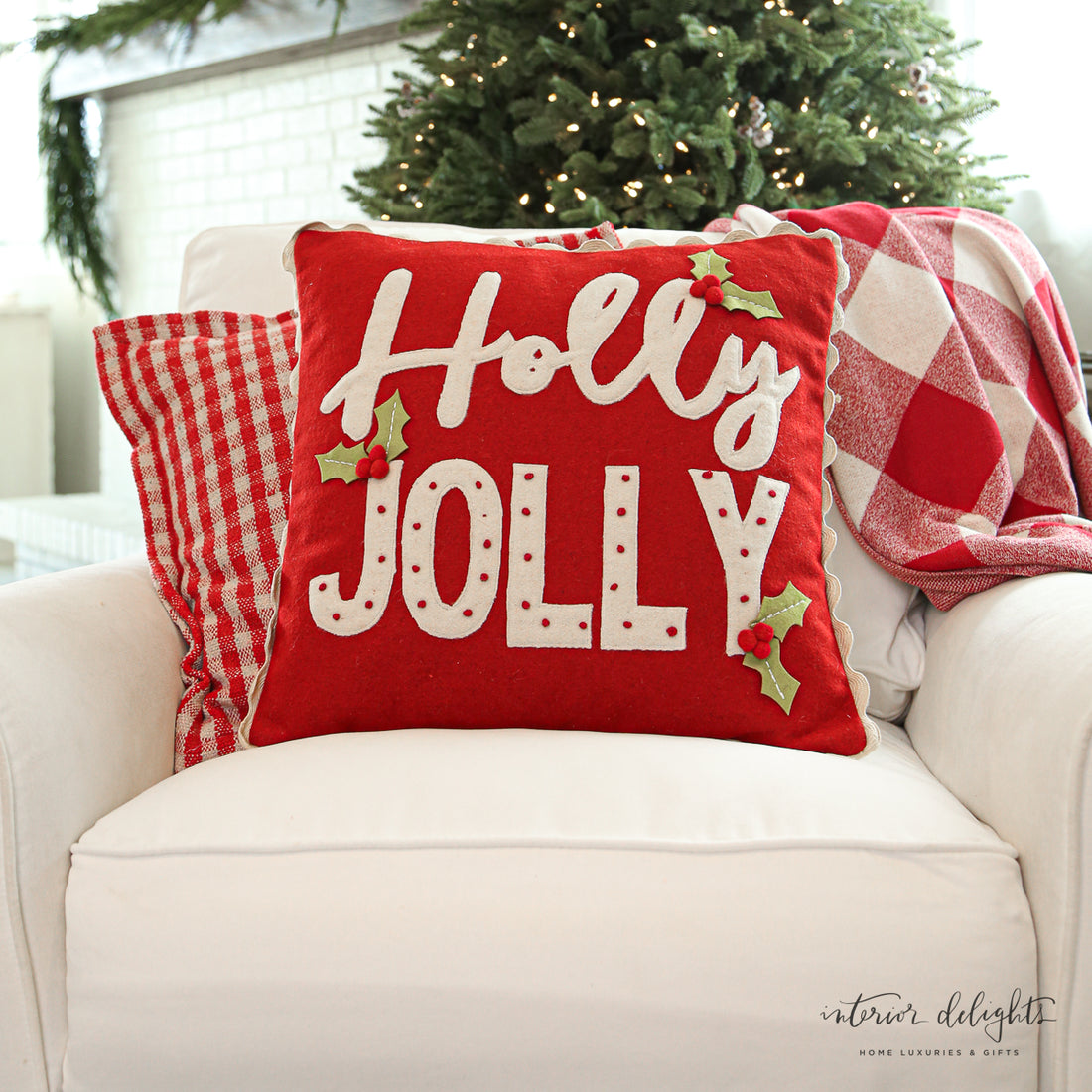 Holly Jolly Pillow