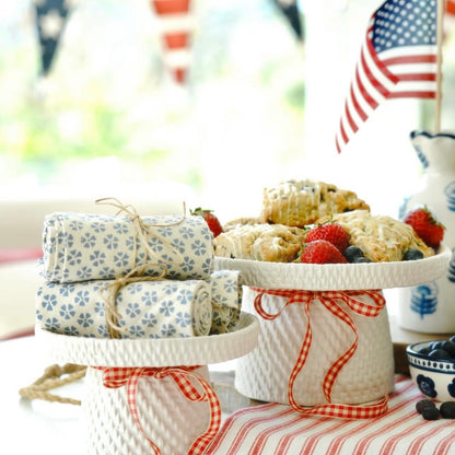 Woven Ceramic Pedestals- Choice of 2 Sizes