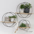 Large Group of 3 Circular Shelves with Reclaimed Wood - Interior Delights
