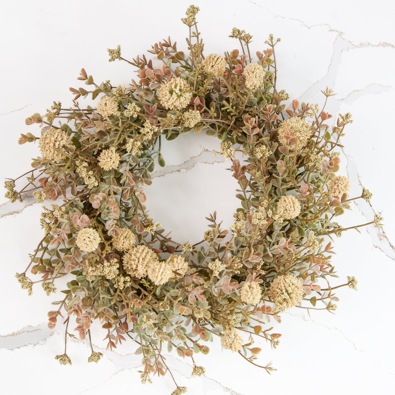 10” Cream Garden Candle Ring - Interior Delights