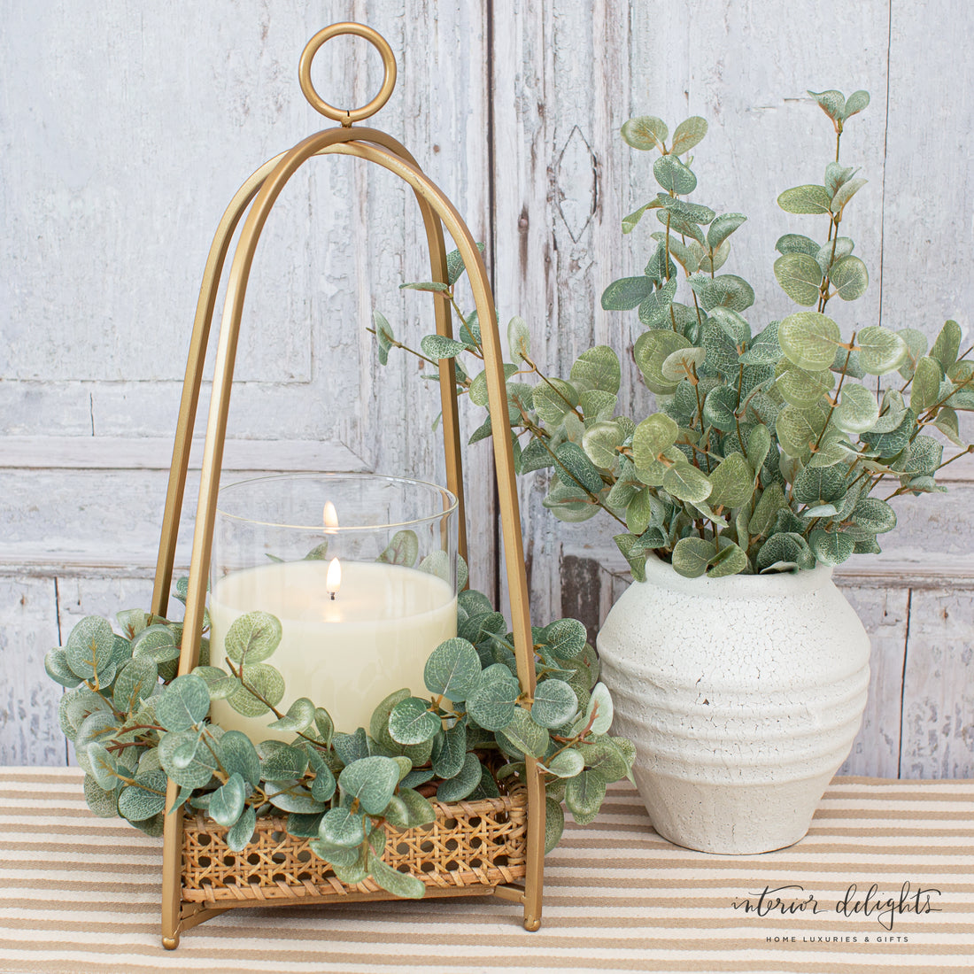 Garden Eucalyptus Candle Ring- 14in