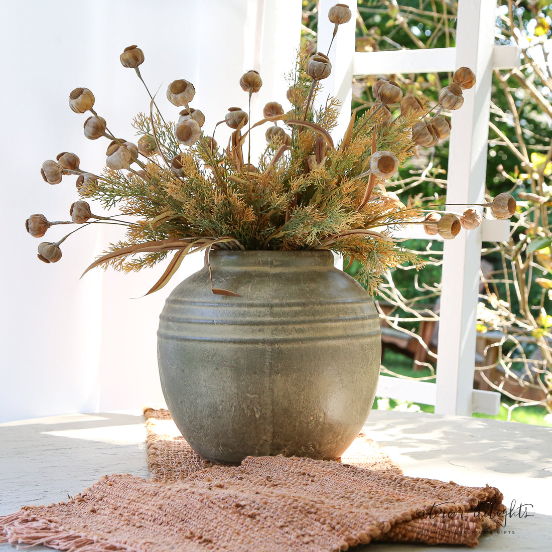 12” Charcoal Wash Vase
