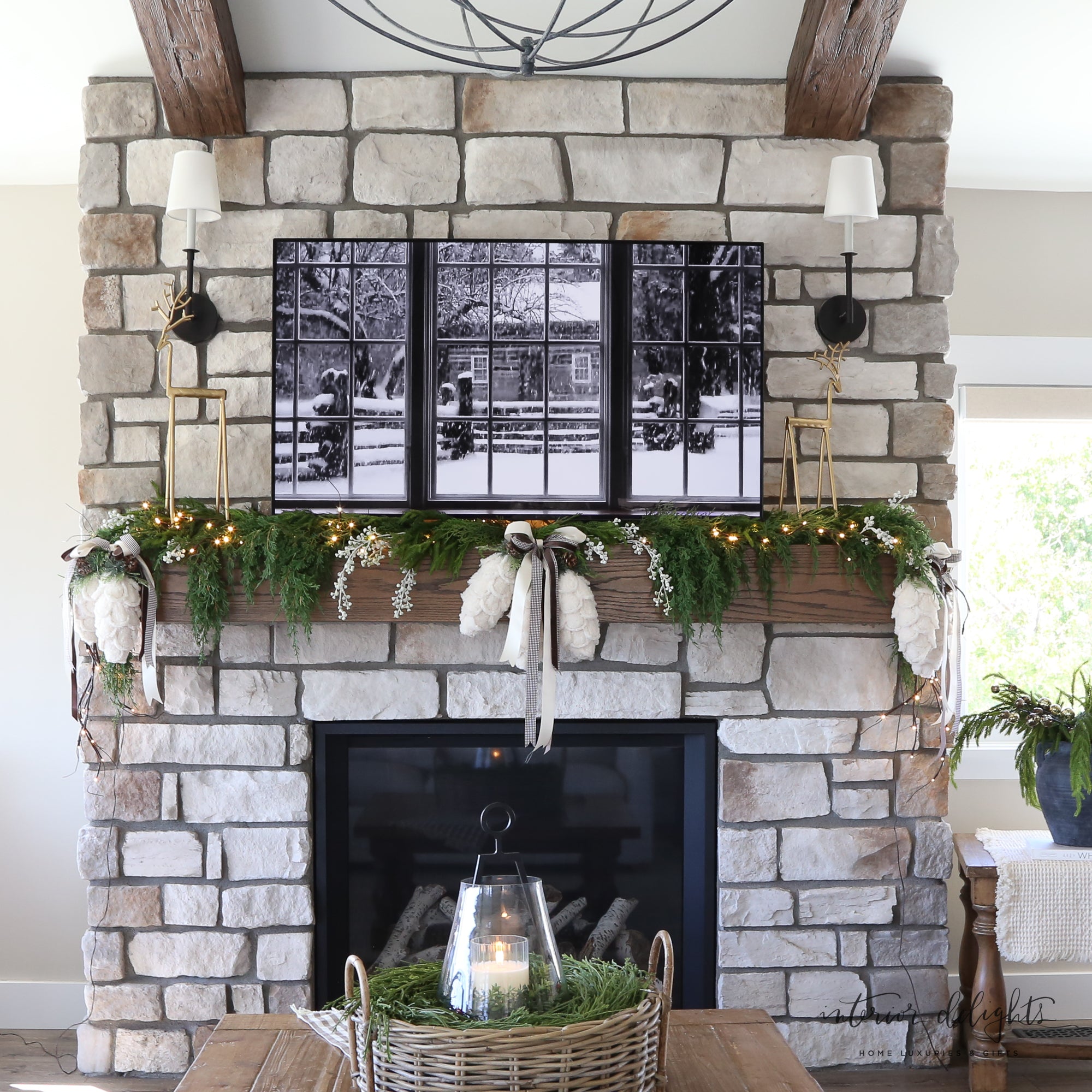 48” Norfolk Cypress Mixed Pine Garland