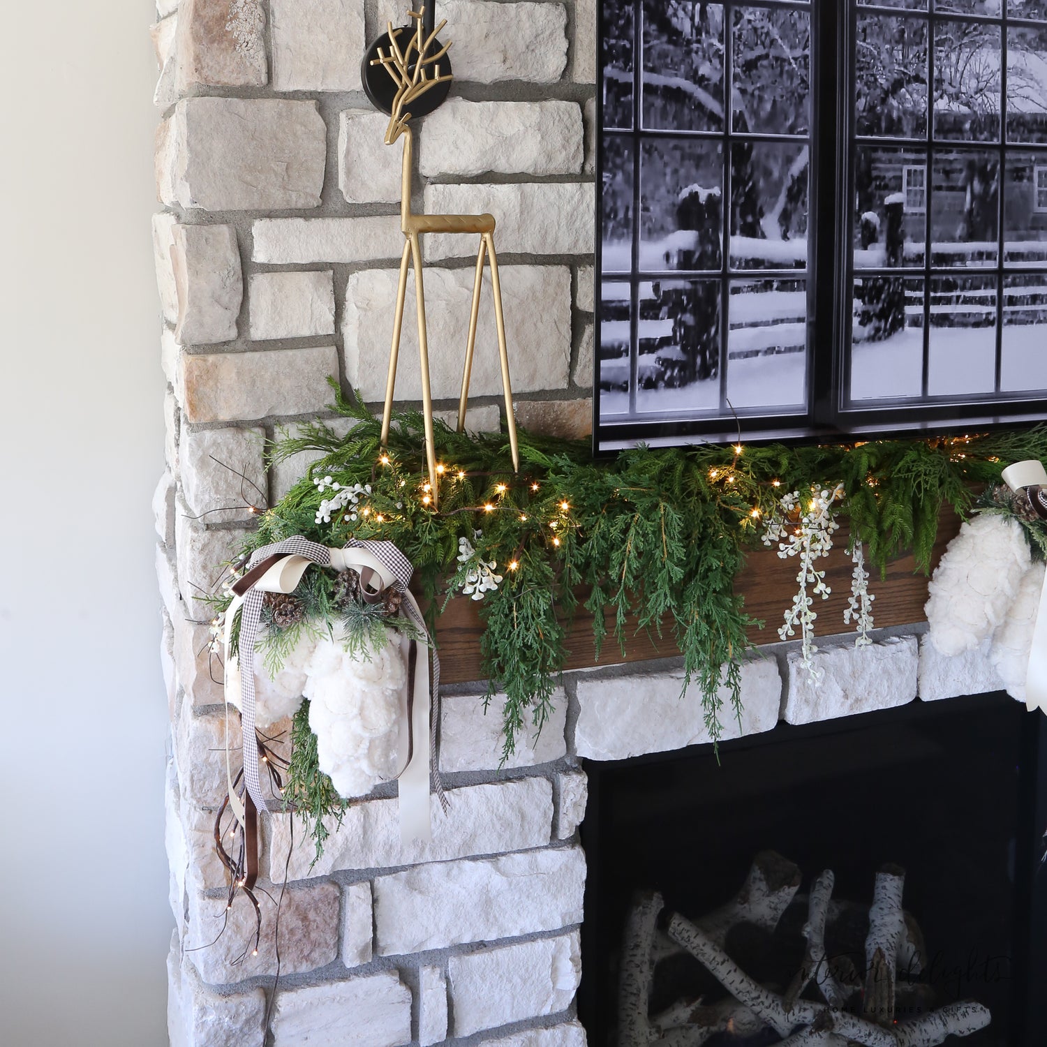 Gold Iron Deer- Set of 3