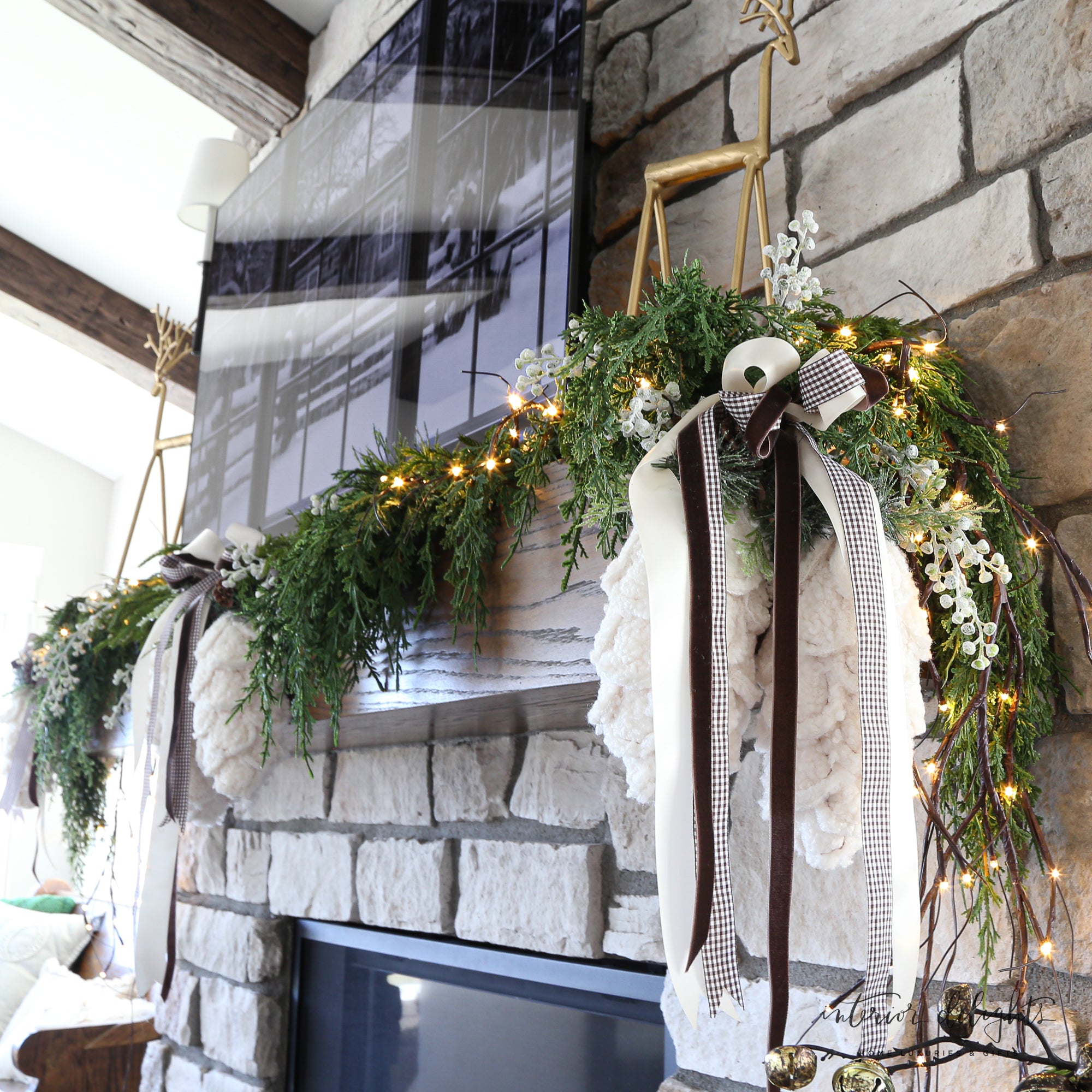 48” Norfolk Cypress Mixed Pine Garland