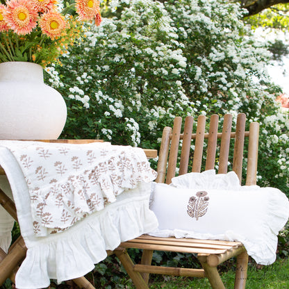 Molly White Layering  Ruffle Runner