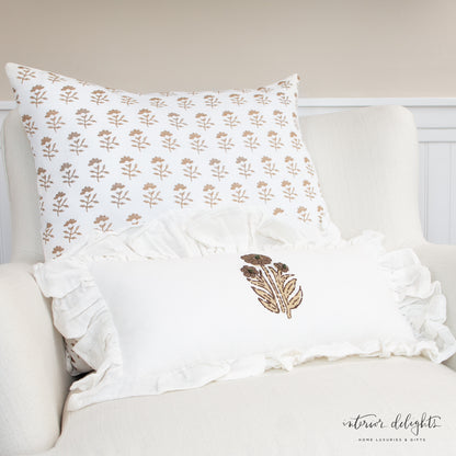 Molly Print Ruffle Lumbar Pillow