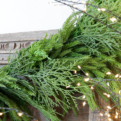 48” Norfolk Cypress Mixed Pine Garland