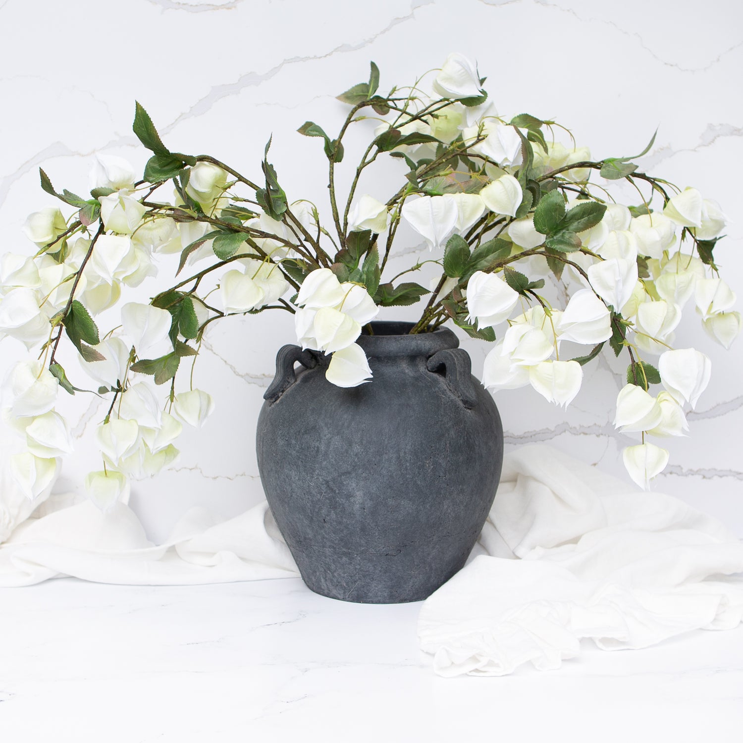 charcoal potted plants 11” Charcoal Clay Pot – Interior Delights