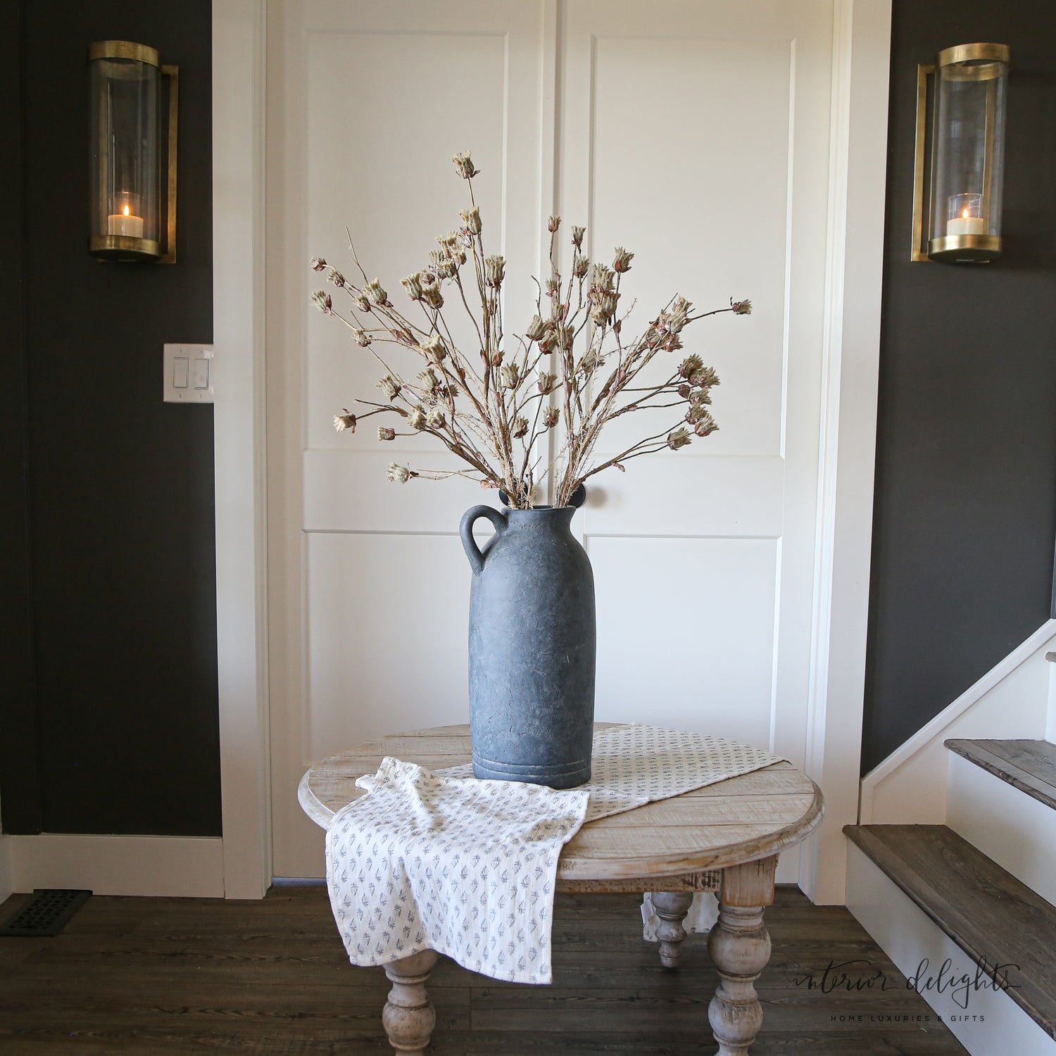 18” Charcoal Pitcher Vase