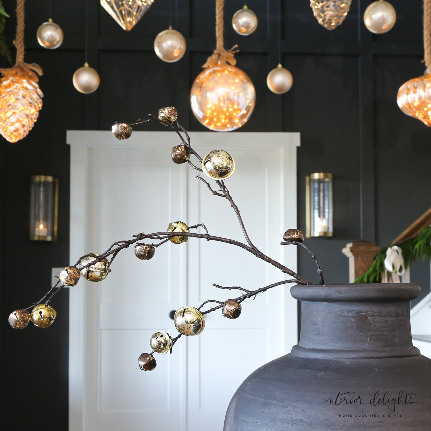 30&quot; Antique Gold Bell Stem