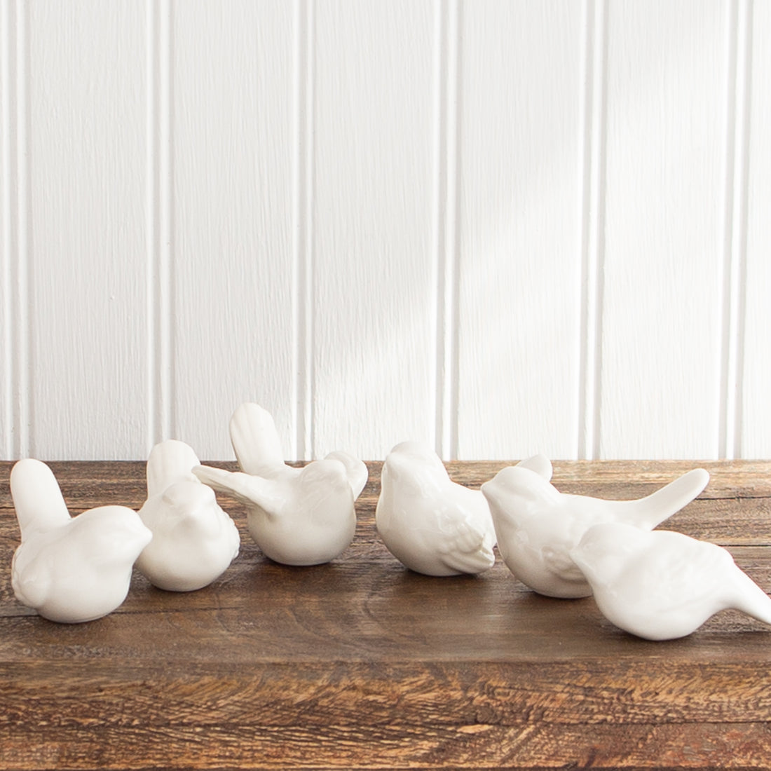 Mini Ceramic Birds- Set of 6