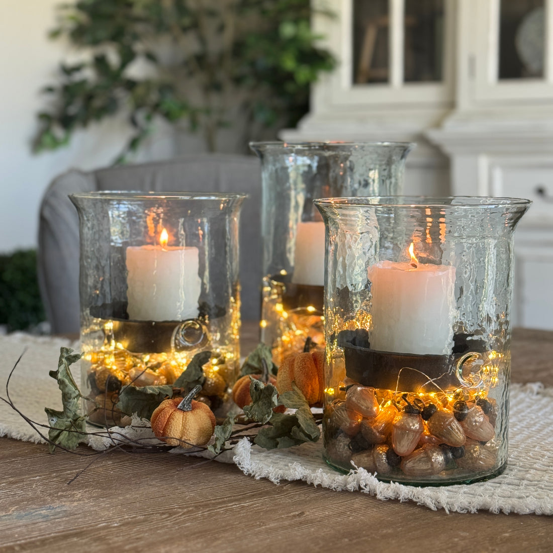 Medallion Hurricane Candle Holder: Choose from 3 sizes
