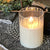 Pleated Ivory Flameless Candle- 3.5"x5"